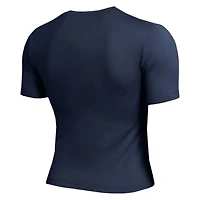 T-shirt court ajusté doux au toucher Champion Navy Detroit Tigers pour femme