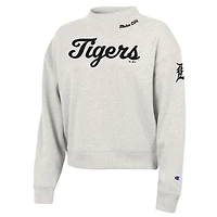Sweat-shirt Champion Stone Detroit Tigers Triumph Tri-Blend pour femmes