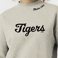 Women's Champion Stone Detroit Tigers Triumph Tri-Blend Sweatshirt