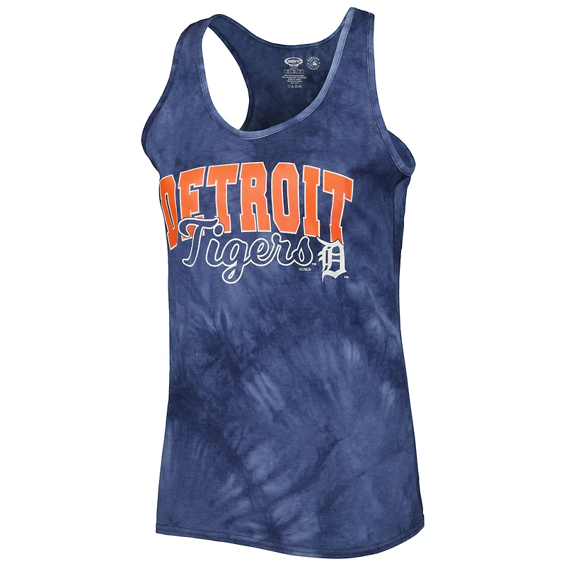 Women's Concepts Sport Navy Detroit Tigers Billboard Racerback Tank & Shorts Sleep Set