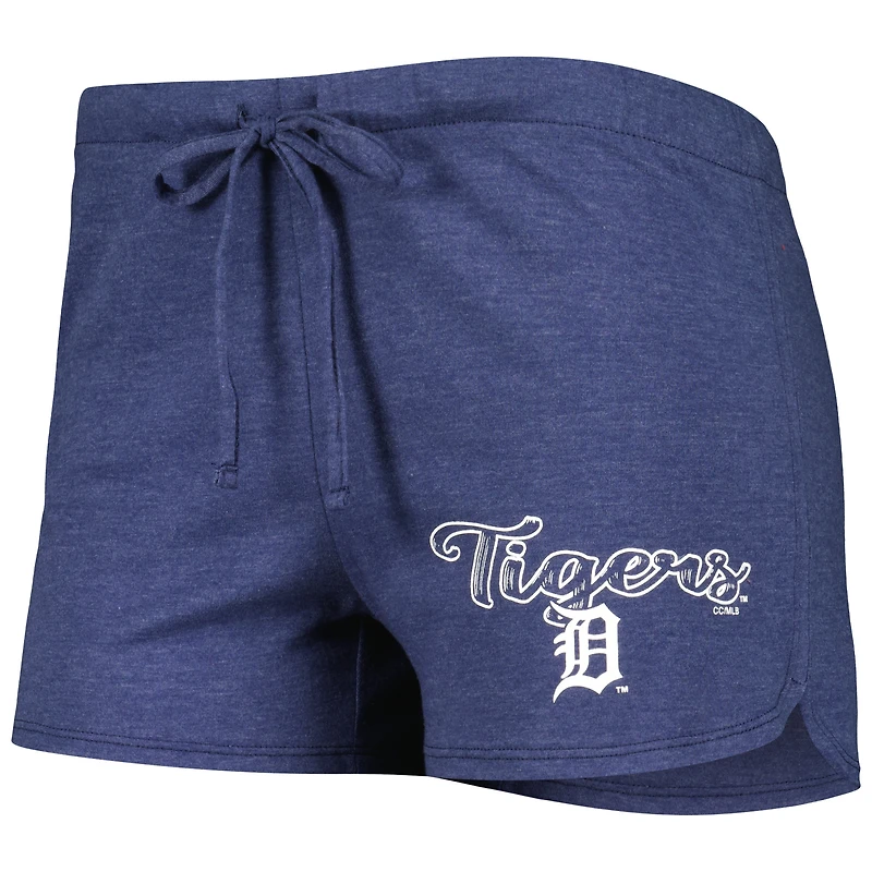 Ensemble de nuit avec débardeur et short à dos nageur Billboard Detroit Tigers Concepts Sport pour femme, bleu marine