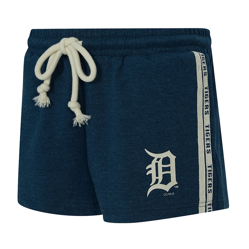 Women's Concepts Sport Navy Detroit Tigers Birch French Terry Shorts