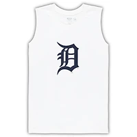 Ensemble de nuit débardeur et short Concepts Sport pour femmes, blanc/bleu marine Detroit Tigers