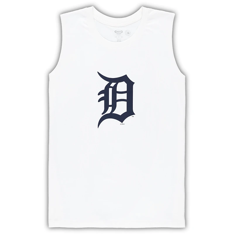 Women's Concepts Sport White/Navy Detroit Tigers Plus Tank Top & Shorts Sleep Set