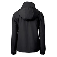 Women's Cutter & Buck Black Detroit Tigers Charter Eco Recycled Full-Zip Jacket