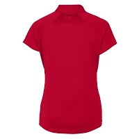 Women's Cutter & Buck Cardinal Detroit Tigers Americana Logo DryTec Forge Stretch Polo