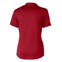 Women's Cutter & Buck Cardinal Detroit Tigers Americana Logo Prospect DryTec Textured Stretch Polo