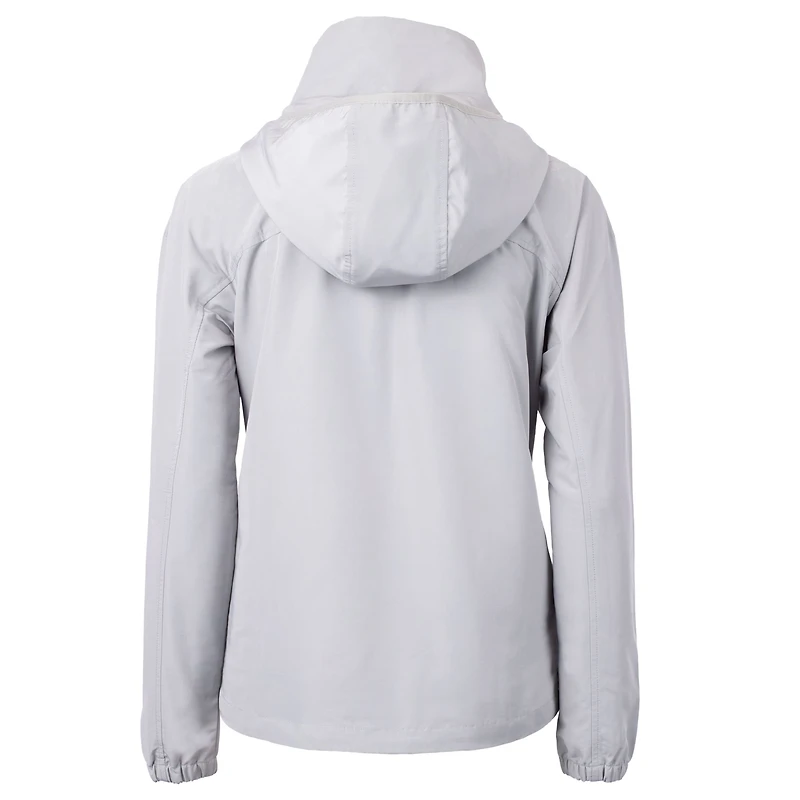 Anorak demi-zippé en tissu recyclé Charter Eco pour femme, gris, Cutter & Buck, des Detroit Tigers