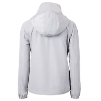 Anorak demi-zippé en tissu recyclé Charter Eco pour femme, gris, Cutter & Buck, des Detroit Tigers