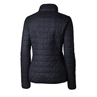 Women's Cutter & Buck Navy Detroit Tigers Americana Logo Rainier PrimaLoft Eco Insulated Full-Zip Puffer Jacket