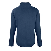 Pull-over à col cheminée raglan Coastline Epic Comfort Eco recyclé pour femme, bleu marine, collection Cooperstown des Detroit Tigers de Cutter & Buck