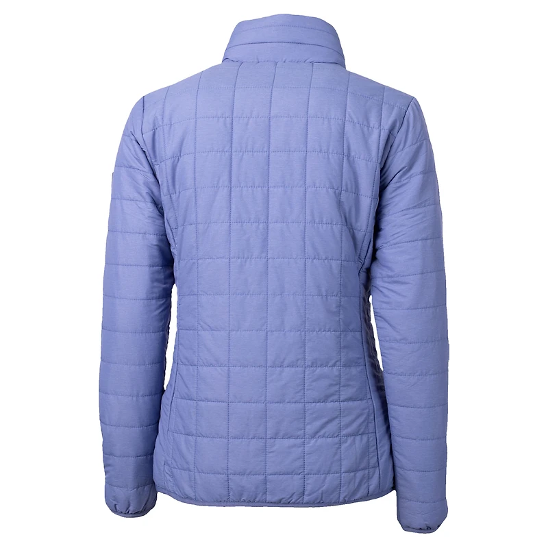 Women's Cutter & Buck  Purple Detroit Tigers Rainier PrimaLoft® Eco Insulated Full-Zip Puffer Jacket