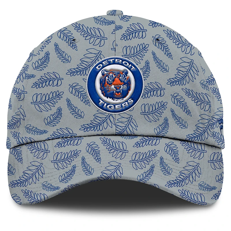 Casquette ajustable Cooperstown pour femme, collection Fanatics grise des Detroit Tigers