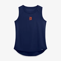 Women's Fanatics  Navy Detroit Tigers Draped Mesh Back Performance Tank Top