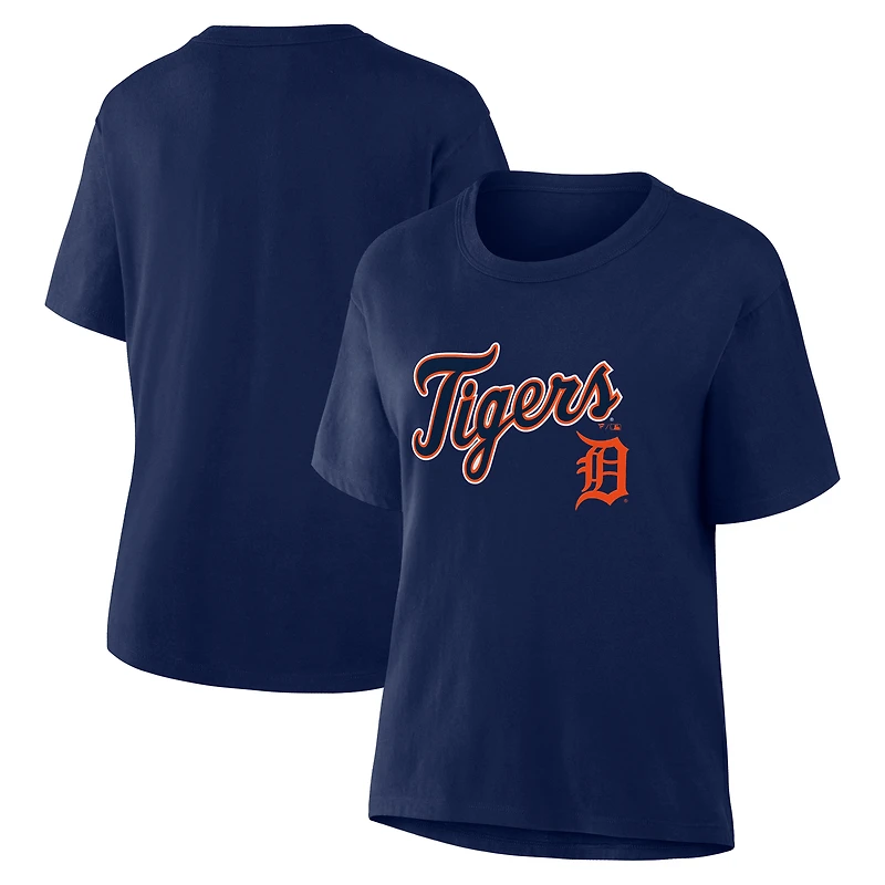 T-shirt Fanatics Navy Detroit Tigers Lockup Legacy pour femmes