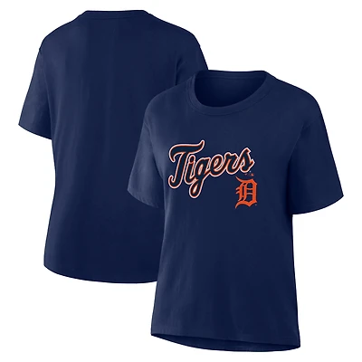 T-shirt Fanatics Navy Detroit Tigers Lockup Legacy pour femmes