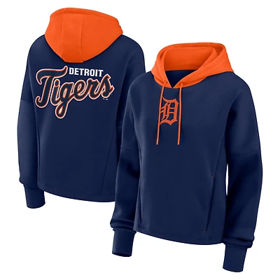 Sweat à capuche surdimensionné pour femmes Fanatics Navy Detroit Tigers Legacy Favorite Spectator