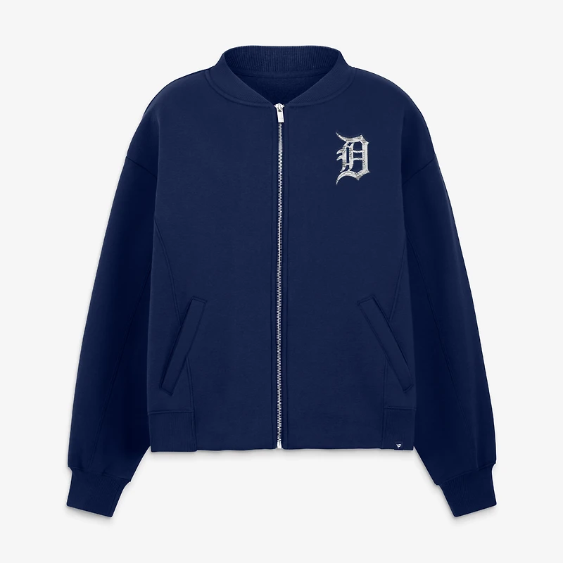 Women's Fanatics Navy Detroit Tigers Oversized Rage Against Full-Zip Jacket