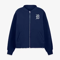Women's Fanatics Navy Detroit Tigers Oversized Rage Against Full-Zip Jacket