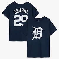 T-shirt Fanatics pour femmes Tarik Skubal bleu marine Detroit Tigers, grande taille, nom et numéro