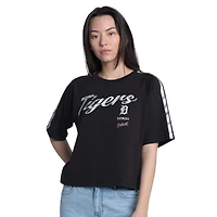 T-shirt raglan court G-III 4Her pour femme par Carl Banks, noir