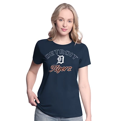 Women's G-III 4Her by Carl Banks  Navy/Heather Gray Detroit Tigers Short-Sleeve and Long-Sleeve T-Shirt Combo Pack