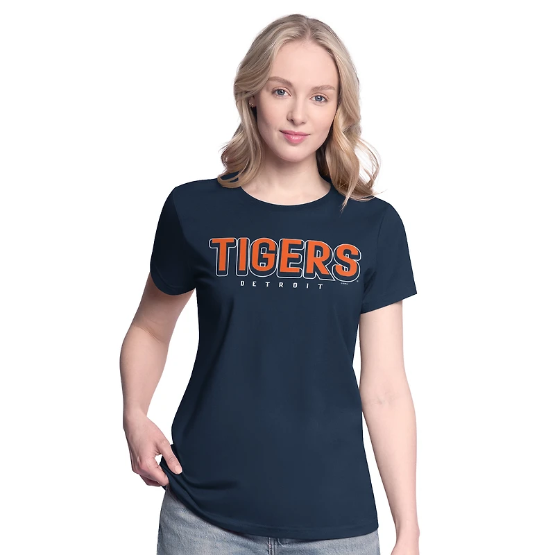 Women's G-III 4Her by Carl Banks Navy/Orange Detroit Tigers Two T-Shirt Combo Pack