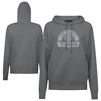 Women's Levelwear Gray Detroit Tigers Adorn Banner Arch Pullover Hoodie