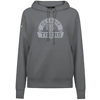 Women's Levelwear Gray Detroit Tigers Adorn Banner Arch Pullover Hoodie