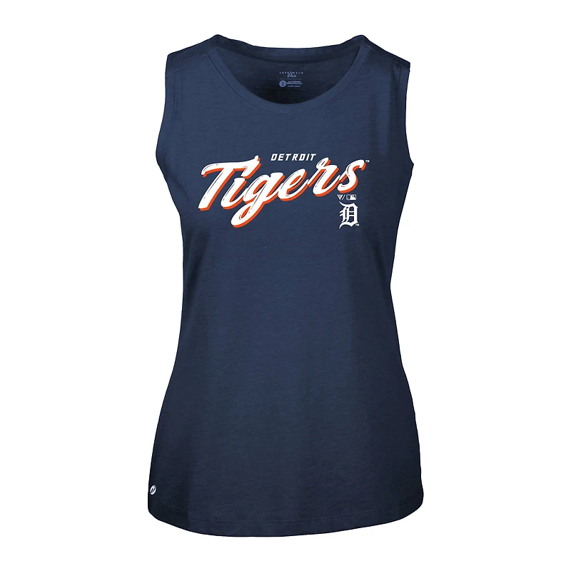 Débardeur Levelwear bleu marine pour femme des Detroit Tigers, Accolade Macy Prospect