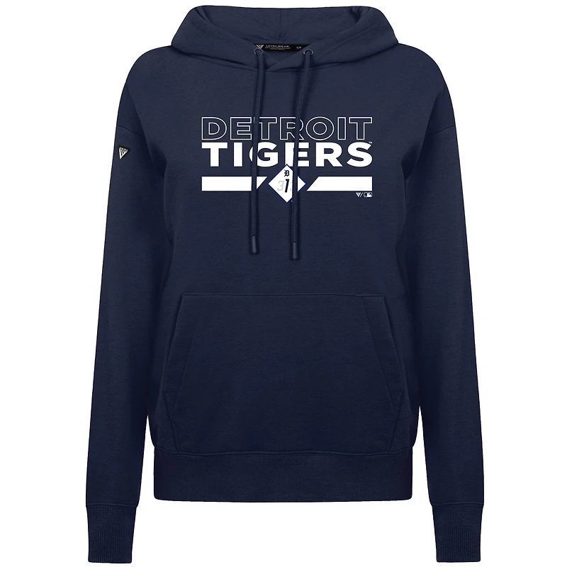 Sweat à capuche bleu marine City Connect Adorn No Hitter pour femme des Detroit Tigers