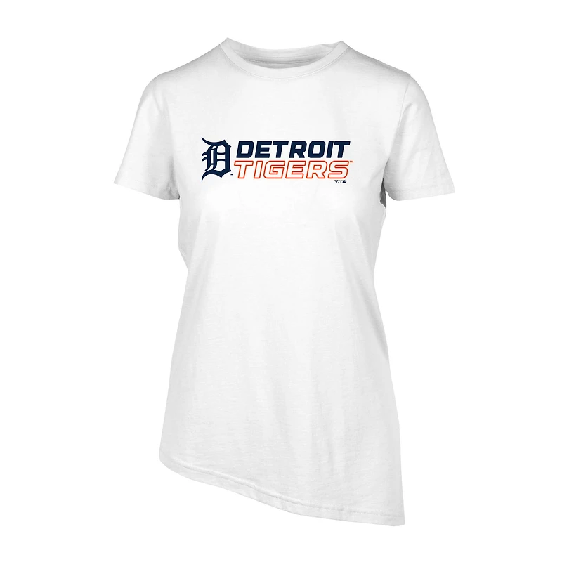 Women's Levelwear  White Detroit Tigers Birch Chase T-Shirt