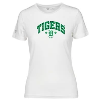 Women's Levelwear White Detroit Tigers St. Patrick's Day Maddox Plaid T-Shirt