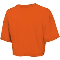T-shirt court et ample orange Majestic Threads pour femme des Detroit Tigers