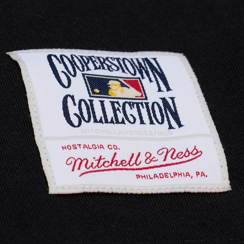 T-shirt court noir Mitchell & Ness Detroit Tigers Cooperstown Collection Phantom pour femme