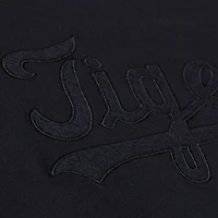 Women's Mitchell & Ness Black Detroit Tigers Cooperstown Collection Phantom Cropped T-Shirt