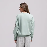 Sweat-shirt Mitchell & Ness vert Detroit Tigers Yacht Rock pour femme