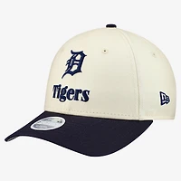 Casquette ajustable New Era crème/marine Detroit Tigers Primary 9FORTY M-Crown pour femme