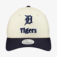 Women's New Era Cream/Navy Detroit Tigers Primary 9FORTY M-Crown Adjustable Hat