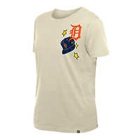 T-shirt crème New Era pour femme avec étoiles et casquette des Detroit Tigers