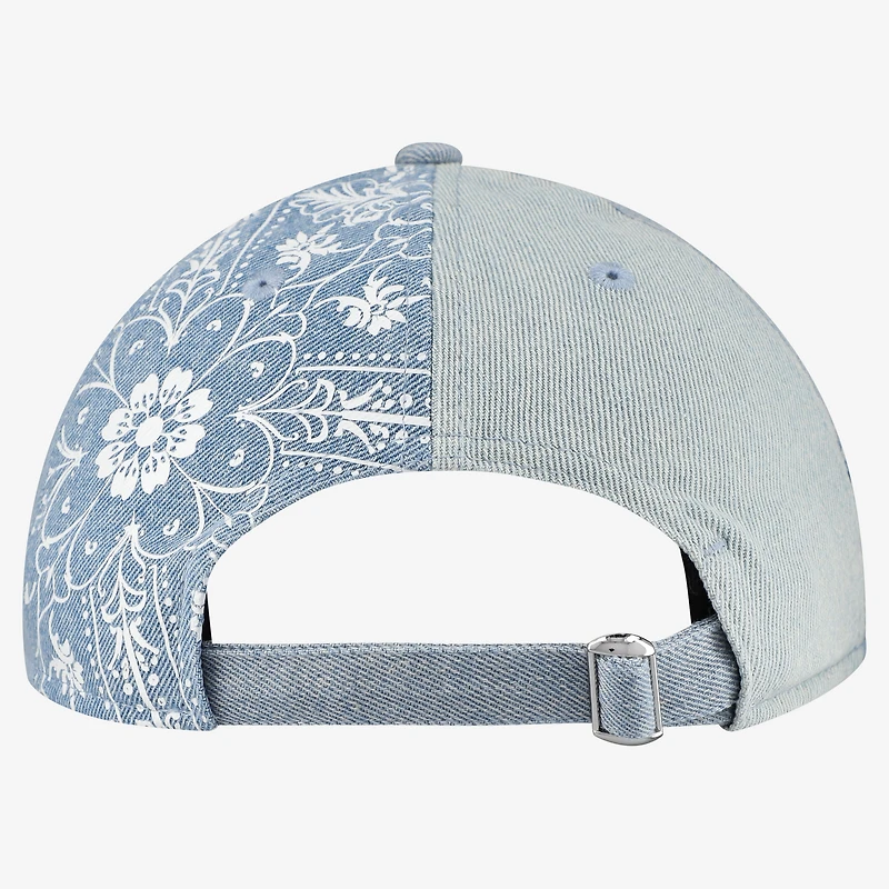 Casquette ajustable New Era Detroit Tigers Denim Patchwork 9TWENTY pour femme