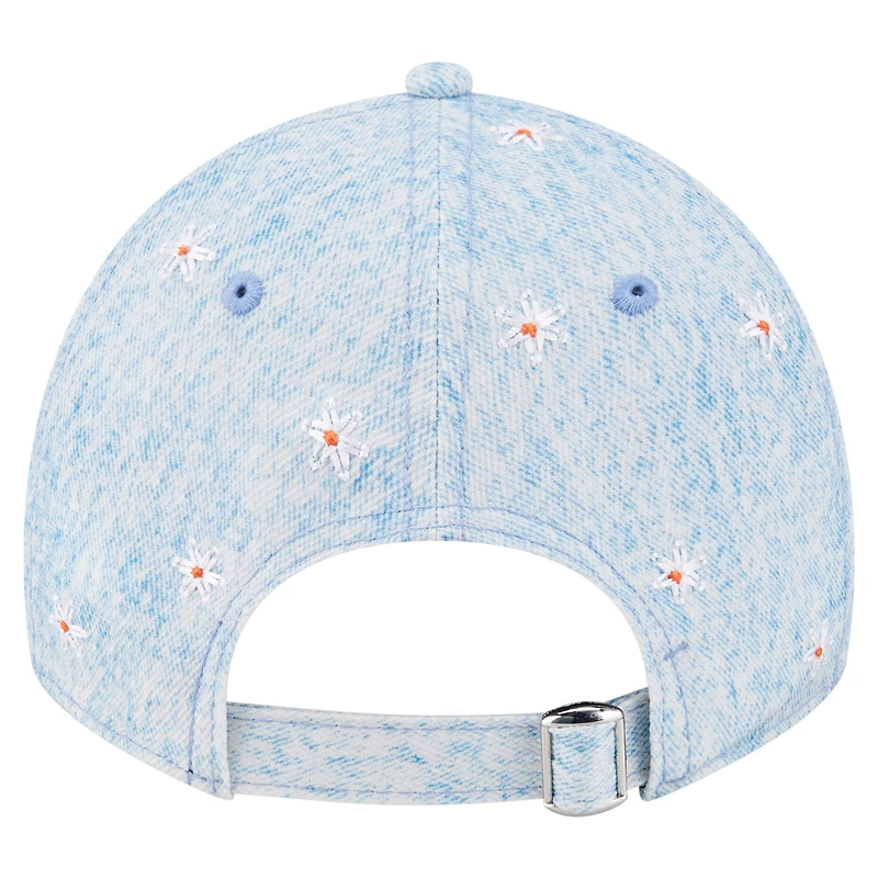 Women's New Era  Light Blue Detroit Tigers Daisy All Over 9TWENTY Adjustable Hat