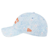 Women's New Era  Light Blue Detroit Tigers Daisy All Over 9TWENTY Adjustable Hat