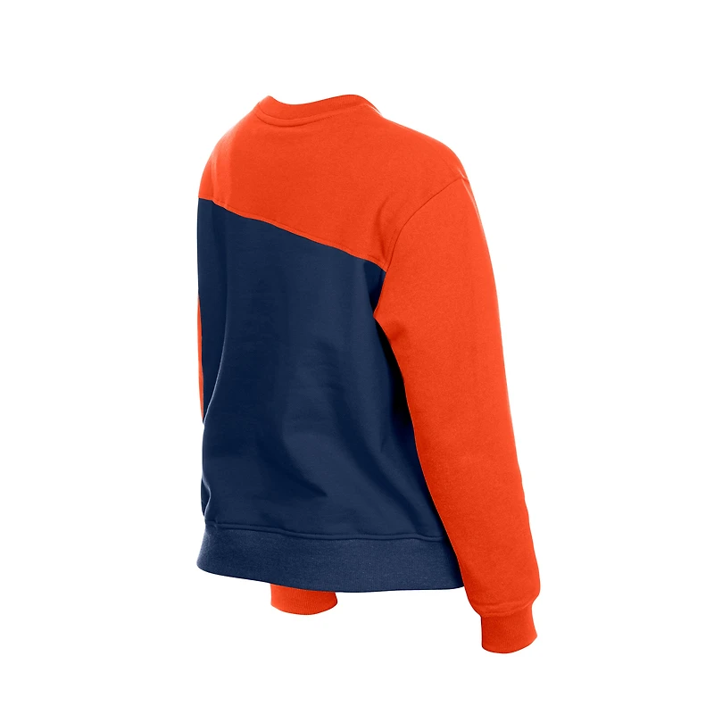 Women's New Era  Navy/Orange Detroit Tigers Gameday Fleece Sweatshirt
