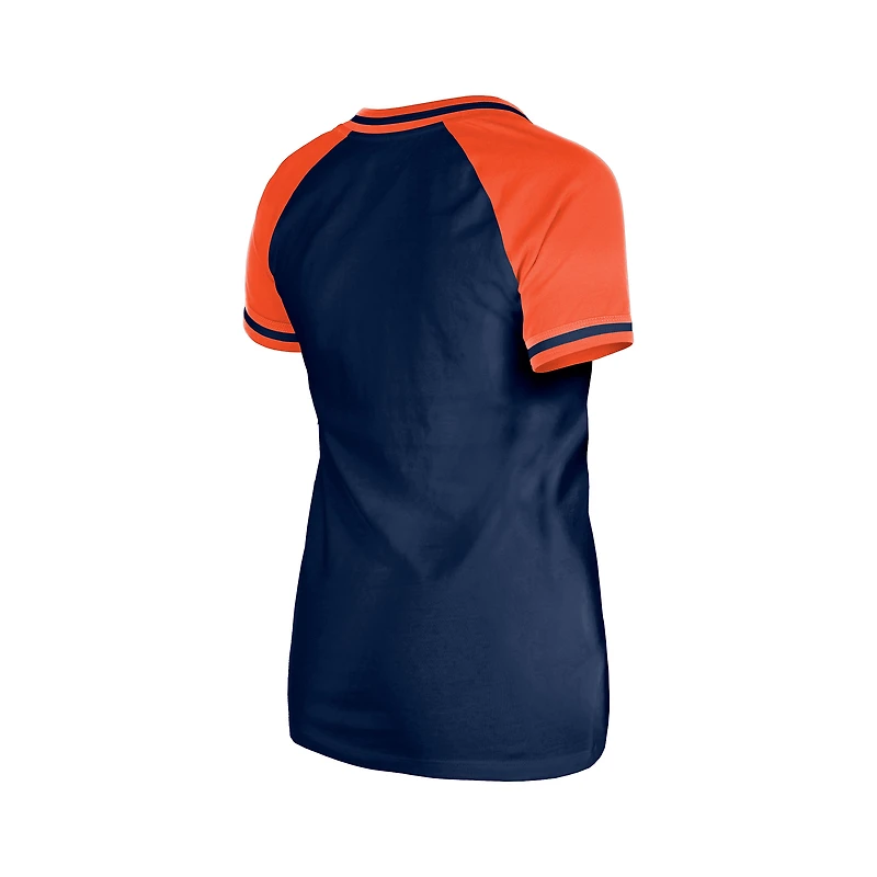 Women's New Era Navy Detroit Tigers Gameday V-Neck T-Shirt