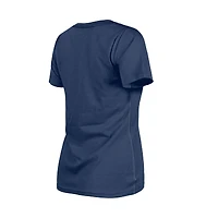T-shirt col V Little Miss 2 bleu marine New Era pour femme, motif Detroit Tigers