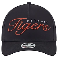 Casquette ajustable 9FORTY métallisée bleu marine Detroit Tigers de New Era pour femme