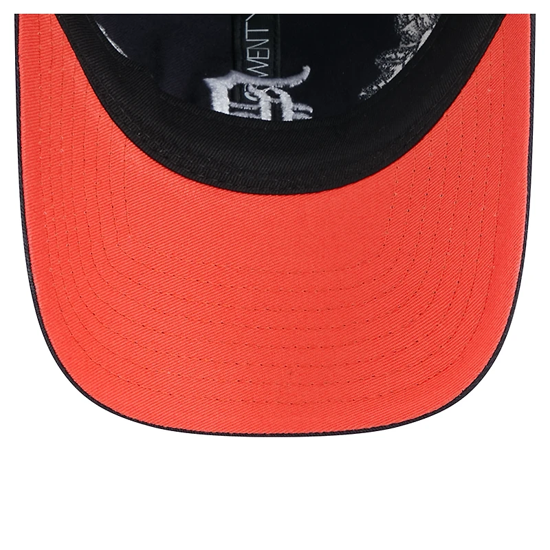 Women's New Era Navy Detroit Tigers Roses 9TWENTY Adjustable Hat