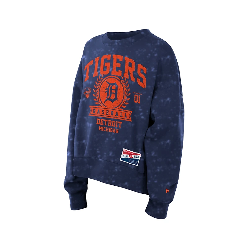 Sweat-shirt oversize style boxer New Era bleu marine Detroit Tigers pour femme