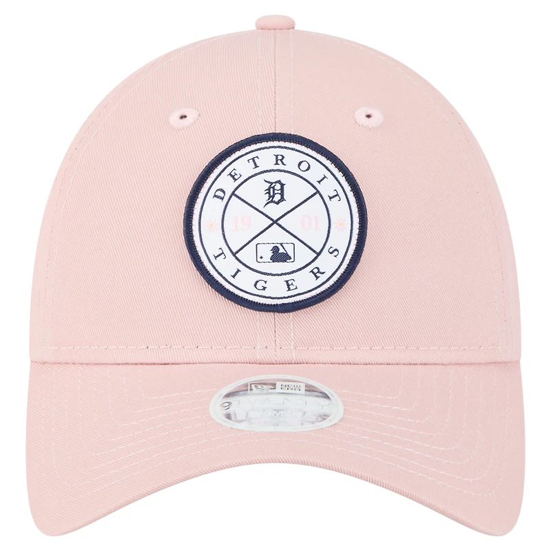 Casquette ajustable Bloom 9TWENTY rose New Era pour femme des Detroit Tigers
